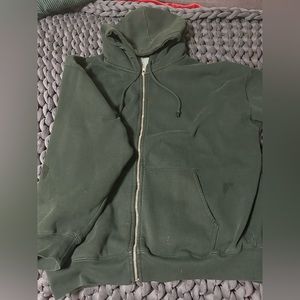 lightly used green brandy melville christy hoodie <3 oversized fit, one size